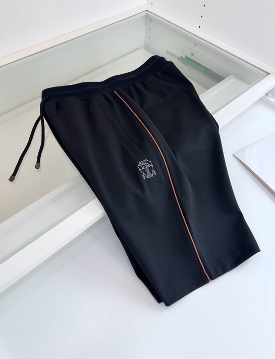 Мужские чёрные шорты Brunello Cucinelli Premium