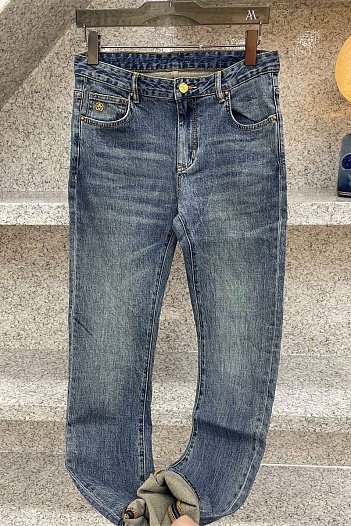 Мужские светло-синие джинсы Louis Vuitton   