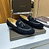 Мужские замшевые лоферы Bottega Veneta Intrecciato - Black