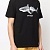 Чёрная оверсайз футболка Palm Angels Shark