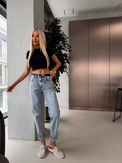 Женские синие джинсы Schiaparelli premium   