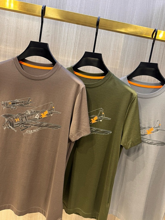 Мужская футболка Hermes Premium - Grey