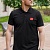 Мужское чёрное поло Hugo Boss classic badge