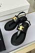 Женские кожаные сандалии Celine Premium - Black