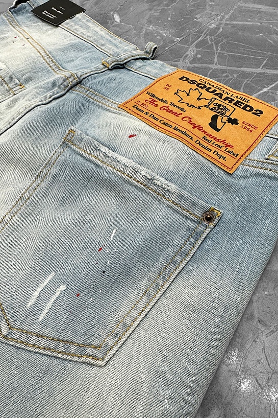 Мужские джинсовые шорты Dsquared2 Denim - Light Blue