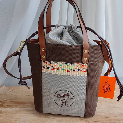 Кожаная сумка Hermes 27x23 см   