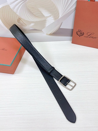 Кожаный ремень Loro Piana Premium (ширина 3.5 см)   