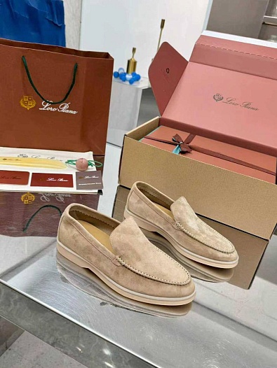 Женские заишевые лоферы Loro Piana Summer Walk premium   