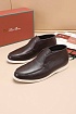 Кожаные лоферы с мехом Loro Piana Open Walk