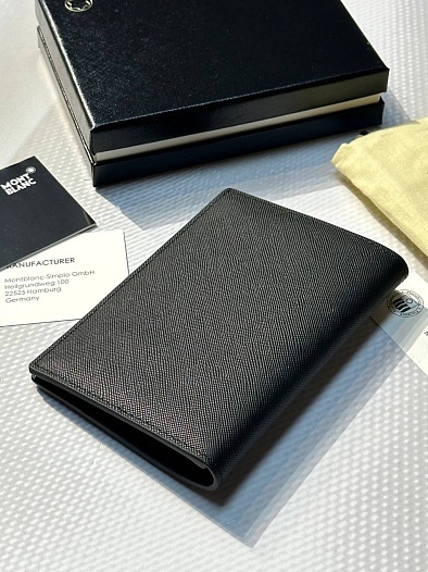 Кожаная обложка для паспорта Montblanc Premium 14x10 см   