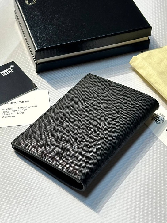 Кожаная обложка для паспорта Montblanc Premium 14x10 см
