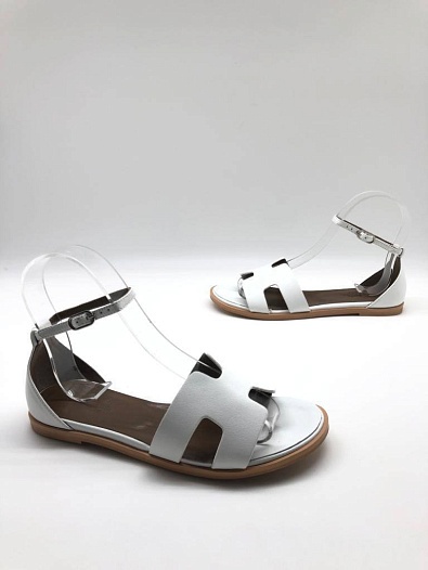 Женские сандалии Hermes Santorini - White   