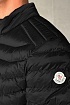 Мужская чёрная куртка Moncler logo-patch