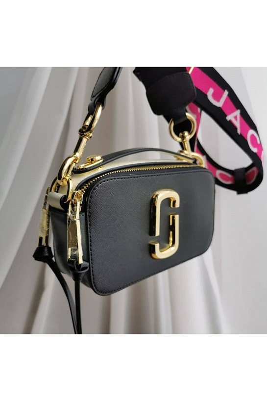 Кожаная сумка Marc Jacobs 25x16 см - Black