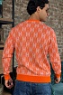 Мужская кофта Hermes оранжевого цвета