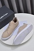 Бежевые кроссовки Ermenegildo Zegna Triple Stitch Suede