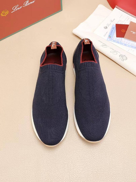 Мужские текстильные кроссовки Loro Piana Lp Flexy Active - Navy