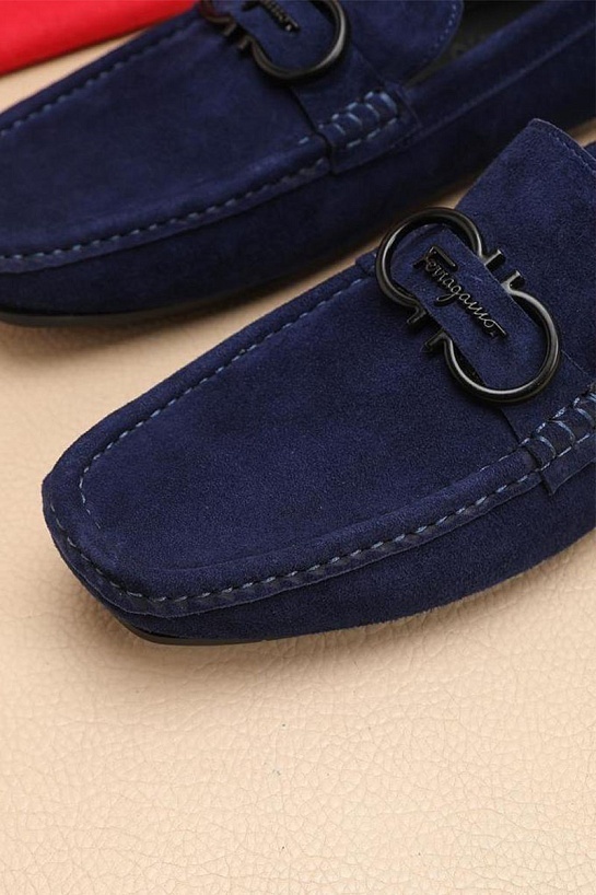 Мужские замшевые мокасины Salvatore Ferragamo