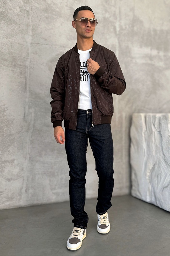 Мужской бомбер Louis Vuitton Monogram - Brown