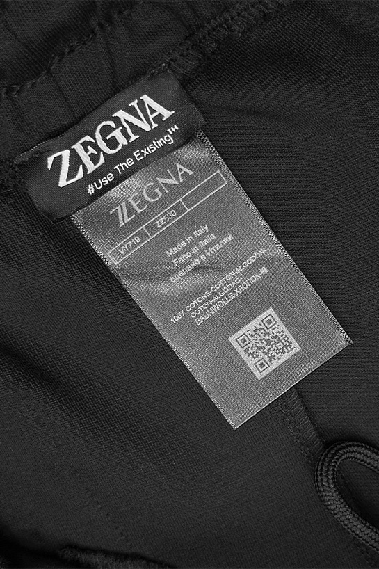 Мужские спортивные штаны Zegna чёрного цвета