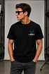 Чёрная оверсайз футболка Amiri Playboy Bunny