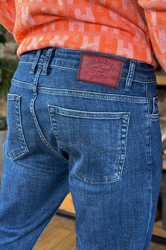 Мужские синие джинсы Paul & Shark regular fit