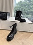 Женские чёрные ботинки Prada Premium