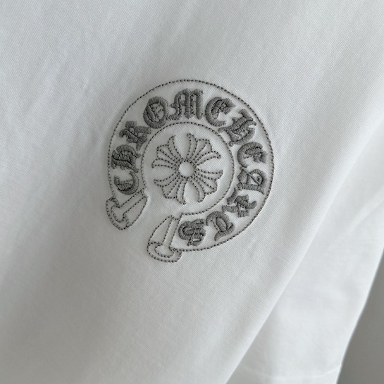 Белая оверсайз футболка Chrome Hearts Premium