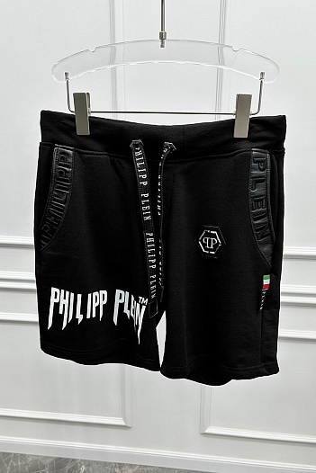 Мужские чёрные шорты Philipp Plein   