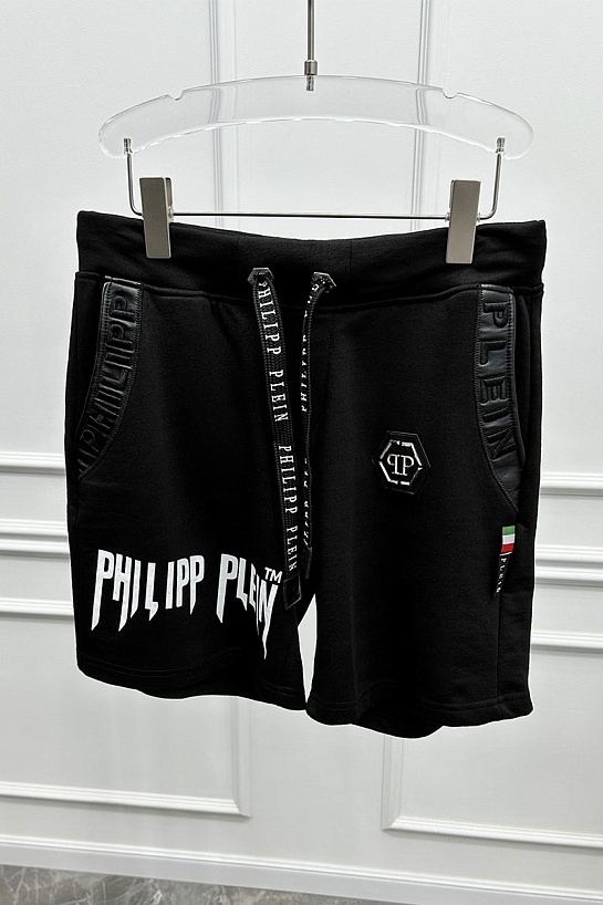 Мужские чёрные шорты Philipp Plein