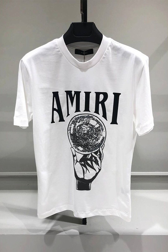 Белая футболка Amiri Crystal Ball