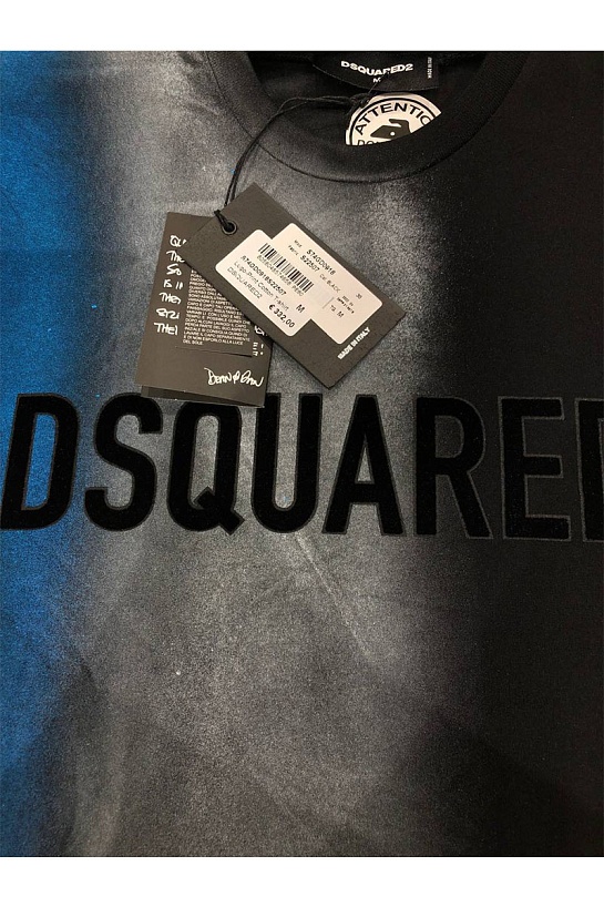 Мужская оверсайз футболка Dsquared2 - Multicolor