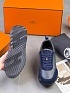 Комбинированные кроссовки Hermes Bouncing - Navy