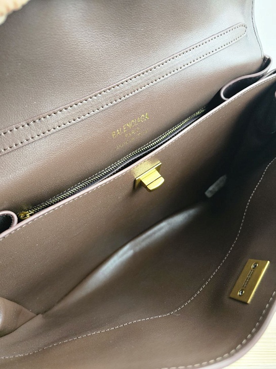 Замшевая сумка Balenciaga Rodeo Medium 35x23 см - Brown