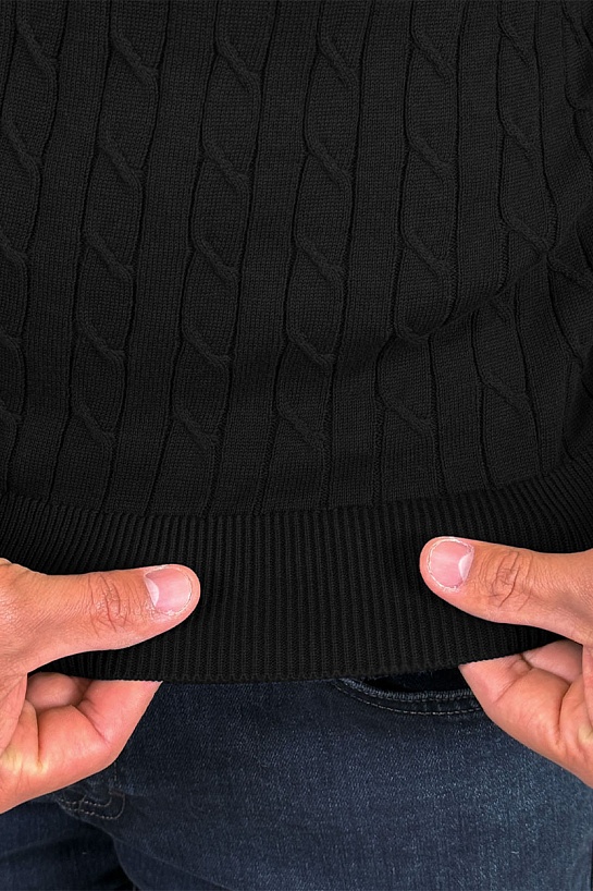 Мужской джемпер Polo Ralph Lauren cable-knit - Black