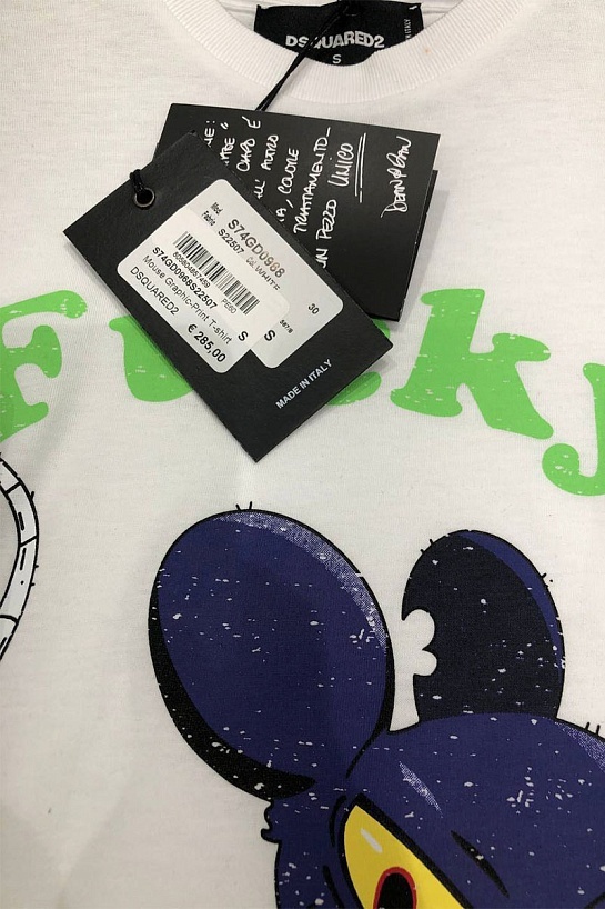 Мужская футболка Dsquared2 Mouse - Black