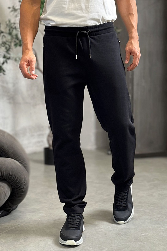 Чёрные спортивные штаны Brioni B-еmbroidery