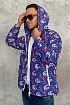 Мужская синяя ветровка Gucci Double G Anchor