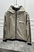 Ветровка бежевого цвета Gucci GG side stripe