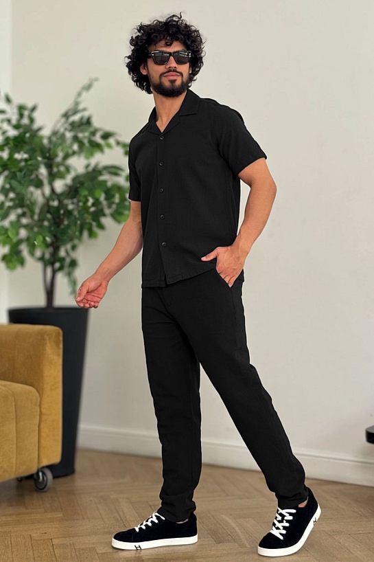 Мужская чёрная рубашка Polo Ralph Lauren