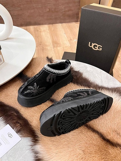 Женские замшевые ботинки UGG Tazz Platform Erewhon - Black   