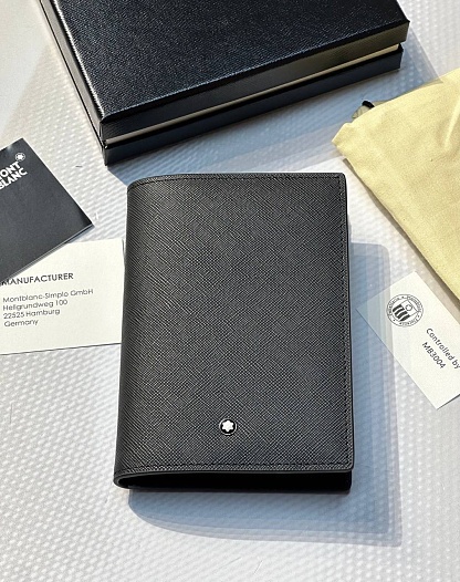 Кожаная обложка для паспорта Montblanc Premium 14x10 см   