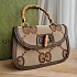 Текстильная сумка Gucci GG Jumbo Bamboo 1947 25x16 см