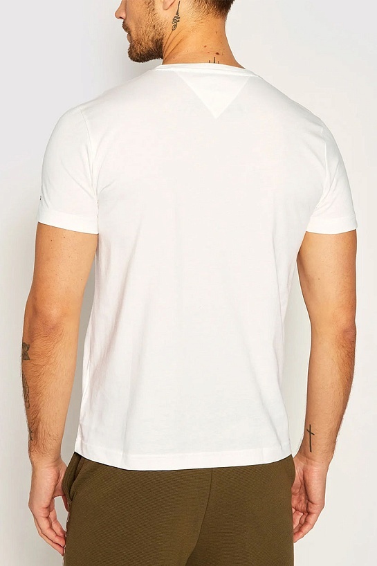 Футболка белого цвета Tommy Hilfiger Core Logo