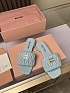 Женские шлёпанцы MIU MIU Premium - Blue