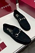 Женские замшевые лоферы Gucci GG premium
