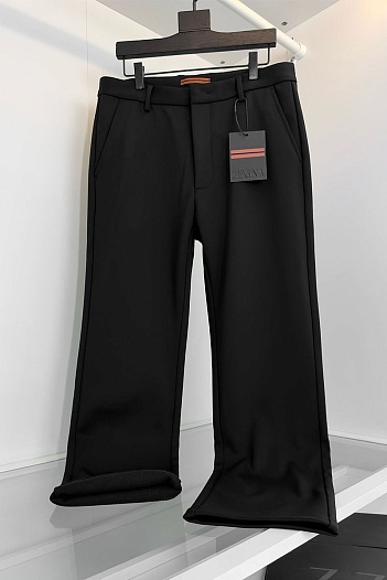 Утеплённые брюки Zegna чёрного цвета   
