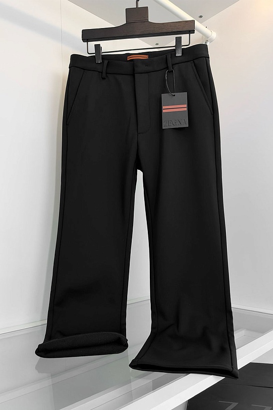 Утеплённые брюки Zegna чёрного цвета