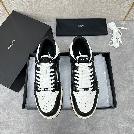 Кожаные кроссовки Amiri Skel Top Low