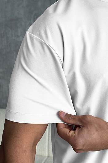 Мужская белая футболка Zilli    